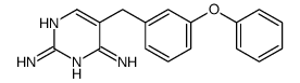 5-[(3-phenoxyphenyl)methyl]pyrimidine-2,4-diamine Structure