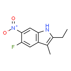 1H-Indole,2-ethyl-5-fluoro-3-methyl-6-nitro-(9CI) picture