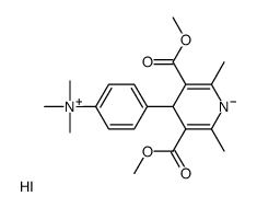 [4-[3,5-bis(methoxycarbonyl)-2,6-dimethyl-1,4-dihydropyridin-4-yl]phenyl]-trimethylazanium,iodide Structure