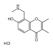 (7-hydroxy-2,3-dimethyl-4-oxochromen-8-yl)methyl-methylazanium,chloride结构式