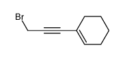 1-bromo-3-(cyclohex-1-enyl)-2-propyne结构式