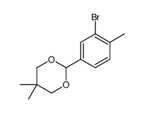 2-(3-bromo-4-methylphenyl)-5,5-dimethyl-1,3-dioxane Structure