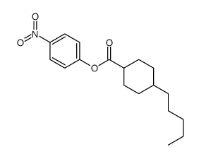 (4-nitrophenyl) 4-pentylcyclohexane-1-carboxylate结构式