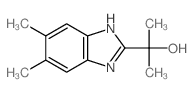 2-(5,6-dimethyl-1H-benzoimidazol-2-yl)propan-2-ol structure