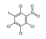 1,2,3,5-tetrachloro-4-iodo-6-nitrobenzene Structure