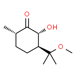 Cyclohexanone, 2-hydroxy-3-(1-methoxy-1-methylethyl)-6-methyl-, (2R,3S,6S)-rel- (9CI) structure