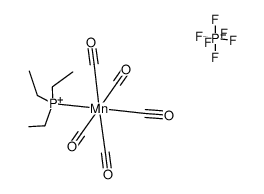 pentacarbonyl(triethylphosphine)manganese(I) hexafluorophosphate Structure