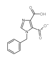 5-Nitro-1-(phenylmethyl)-1H-imidazole-4-carboxylic acid Structure