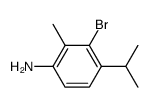 3-bromo-4-isopropyl-2-methyl-aniline结构式