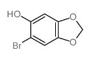 1,3-Benzodioxol-5-ol,6-bromo- structure