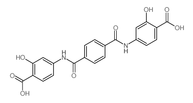 Benzoicacid, 4,4'-[1,4-phenylenebis(carbonylimino)]bis[2-hydroxy- (9CI) Structure