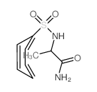 Propanamide,2-[(phenylsulfonyl)amino]- Structure