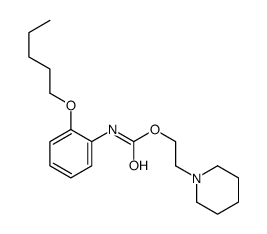 2-piperidin-1-ylethyl N-(2-pentoxyphenyl)carbamate Structure