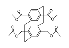dimethyl 42,45-bis(acetoxymethyl)-1,4(1,4)-dibenzenacyclohexaphane-12,15-dicarboxylate结构式
