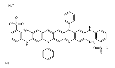 3,3'-[[(3,10-Diamino-7,14-dihydro-7,14-diphenylquinoxalino[2,3-b]phenazine)-2,9-diyl]diimino]bis(benzenesulfonic acid sodium) salt结构式