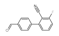 4-(2-Cyano-3-fluorophenyl)benzaldehyde结构式