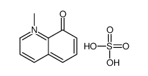 hydrogen sulfate,1-methylquinolin-1-ium-8-ol结构式