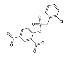 2,4-dinitrophenyl (2-chlorophenyl)methanesulfonate结构式