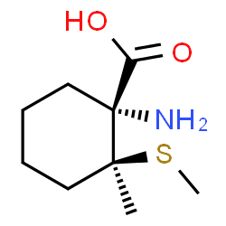 Cyclohexanecarboxylic acid, 1-amino-2-methyl-2-(methylthio)-, trans- (9CI) picture