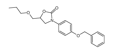 3-(4-phenylmethoxyphenyl)-5-(propoxymethyl)-1,3-oxazolidin-2-one结构式