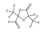 4-fluoro-5-oxo-2,4-bis(trifluoromethyl)-1,3-dioxolane-2-carbonyl fluoride Structure