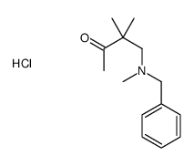 4-[benzyl(methyl)amino]-3,3-dimethylbutan-2-one,hydrochloride结构式