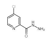 4-氯吡啶-2-甲酰肼结构式