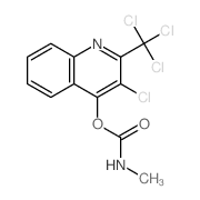 4-Quinolinol, 3-chloro-2-trichloromethyl-, methylcarbamate结构式