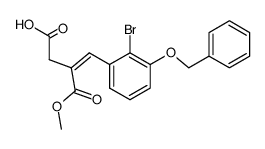 4-(3-(benzyloxy)-2-bromophenyl)-3-(methoxycarbonyl)but-3-enoic acid结构式