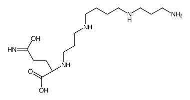 (2S)-5-amino-2-[3-[4-(3-aminopropylamino)butylamino]propylamino]-5-oxopentanoic acid结构式