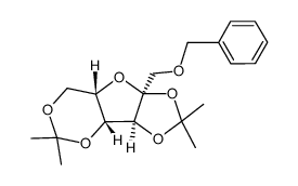 1-O-benzyl-2,3:4,6-di-O-isopropylidene-α-L-sorbofuranose Structure