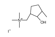 [(1R,2S,3R)-2-hydroxy-3-methyl-cyclopentyl]methyl-trimethyl-azanium io dide结构式