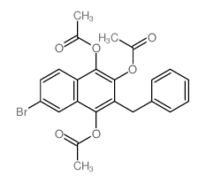1,2,4-Naphthalenetriol,6-bromo-3-(phenylmethyl)-, 1,2,4-triacetate picture