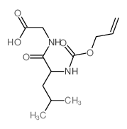 2-[[4-methyl-2-(prop-2-enoxycarbonylamino)pentanoyl]amino]acetic acid结构式