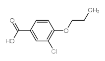 3-氯-4-丙氧基苯甲酸结构式