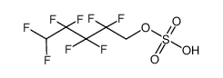 mono(1,1,5-trihydroperfluoroamyl)sulfate结构式