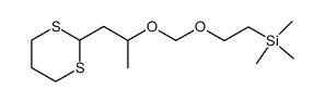 (2-(((1-(1,3-dithian-2-yl)propan-2-yl)oxy)methoxy)ethyl)trimethylsilane Structure
