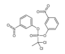 1-[1,1-dichloroethyl-(3-nitrophenoxy)phosphoryl]oxy-3-nitrobenzene结构式