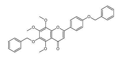 6,4'-dibenzyloxy-5,7,8-trimethoxyflavone Structure