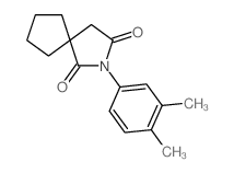 8-(3,4-dimethylphenyl)-8-azaspiro[4.4]nonane-7,9-dione结构式