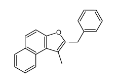 1-methyl-2-benzylnaphtho[2,1-b]furan结构式