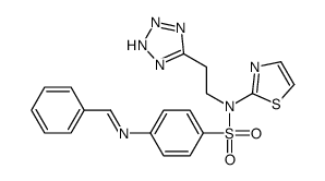 4-((Phenylmethylene)amino)-N-(2-(1H-tetrazol-5-yl)ethyl)-N-2-thiazolyl benzenesulfonamide picture