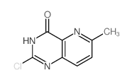 Pyrido[3,2-d]pyrimidin-4(3H)-one, 2-chloro-6-methyl-结构式