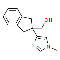 1H-Indene-2-methanol,2,3-dihydro-2-(1-methyl-1H-imidazol-4-yl)-(9CI)结构式