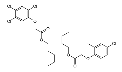 butyl 2-(4-chloro-2-methylphenoxy)acetate,pentyl 2-(2,4,5-trichlorophenoxy)acetate Structure