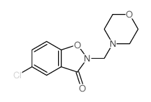 5-chloro-2-(morpholin-4-ylmethyl)benzo[d]isoxazol-3-one Structure