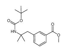 3-(2-tert-butoxycarbonylamino-2-methylpropyl)benzoic acid methyl ester Structure