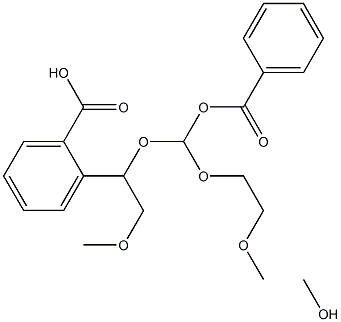 (2-甲氧基乙氧基)甲基 苯甲酸酯结构式