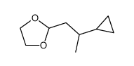 1,3-Dioxolane,2-(2-cyclopropylpropyl)- Structure