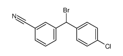 3-[bromo-(4-chlorophenyl)methyl]benzonitrile结构式